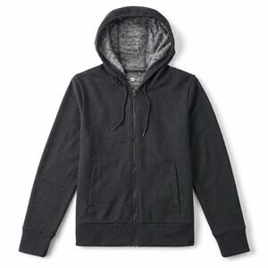All In Motion Womens S Full Zip Hoodie Black Gray Drawstring Pockets